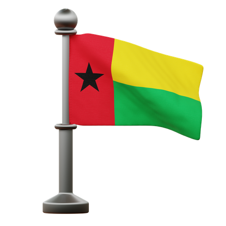 Bandera de guinea bissau  3D Icon