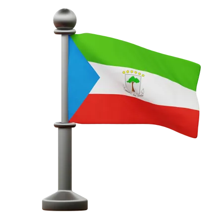 Bandera de guinea ecuatorial  3D Icon