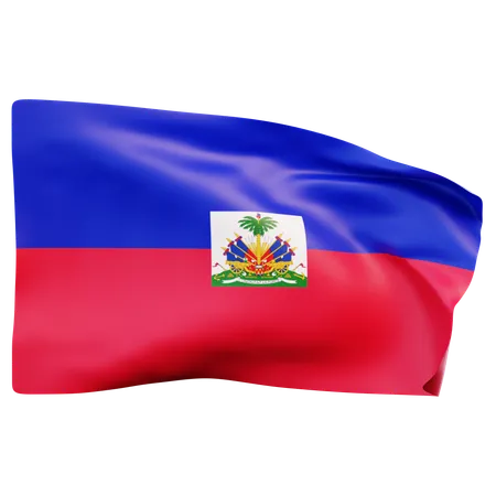 Bandera de haití  3D Icon