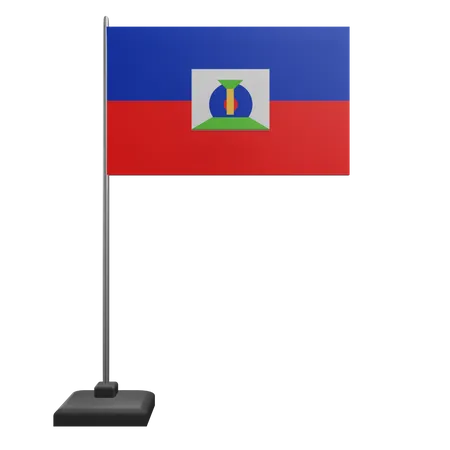 Bandera de haití  3D Icon
