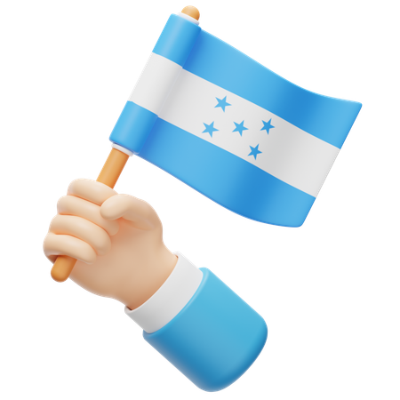 Bandera de honduras  3D Icon