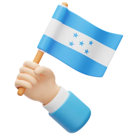 Bandera de honduras  3D Icon