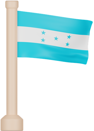 Bandera de honduras  3D Icon