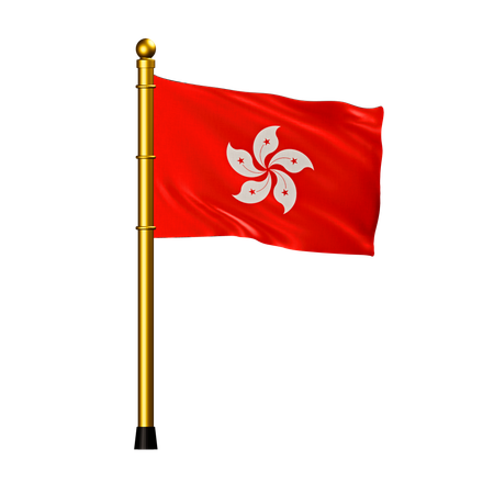 Bandera de hong kong  3D Icon