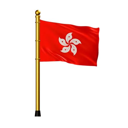 Bandera de hong kong  3D Icon