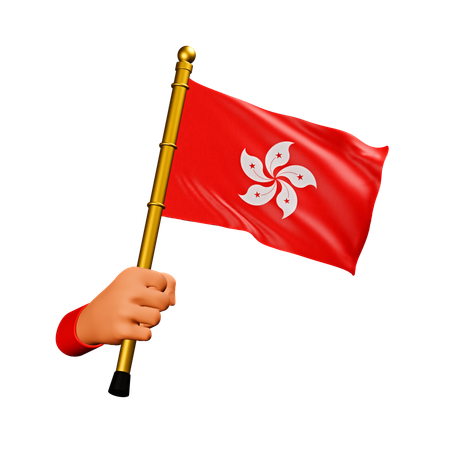 Bandera de hong kong  3D Icon