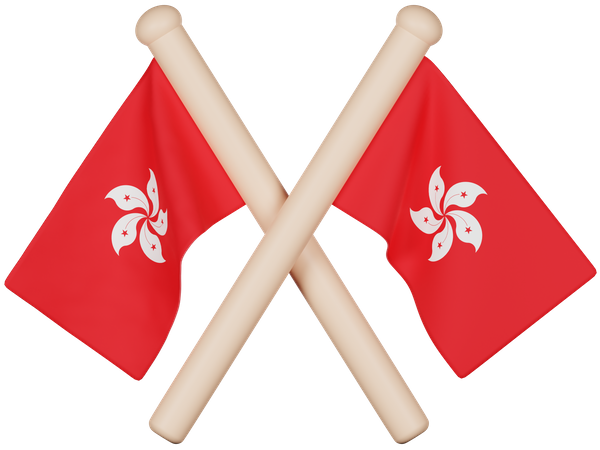 Bandera de hong kong  3D Icon