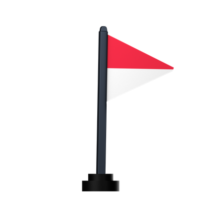 Bandera de indonesia  3D Icon