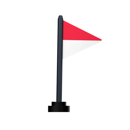 Bandera de indonesia  3D Icon