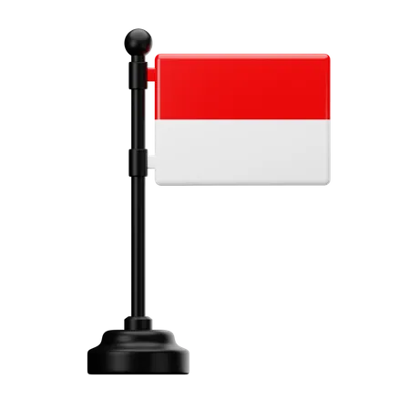 Bandera de indonesia  3D Icon