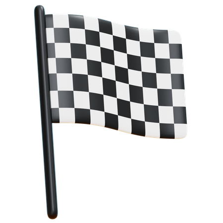 Bandera de inicio  3D Icon