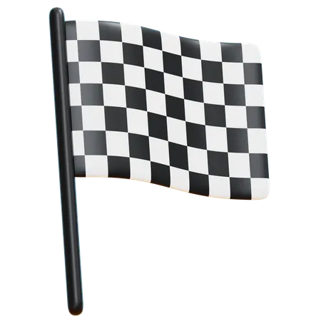 Bandera de inicio  3D Icon