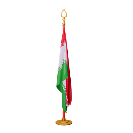 Bandera de irán  3D Icon