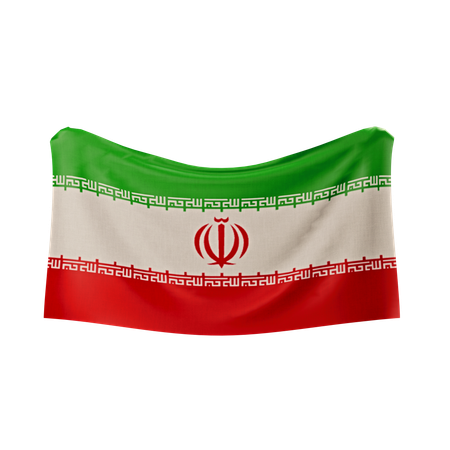 Bandera de irán  3D Icon