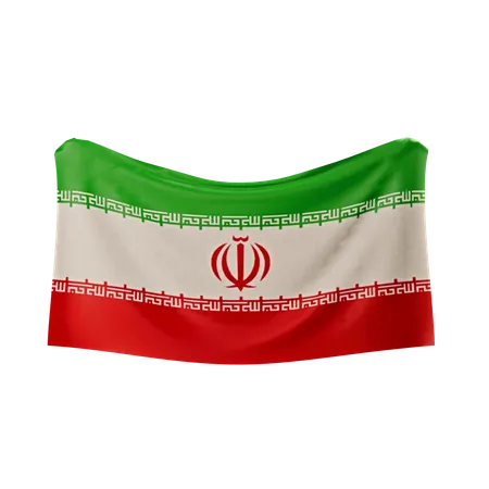 Bandera de irán  3D Icon