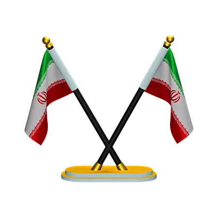 Bandera de irán  3D Icon