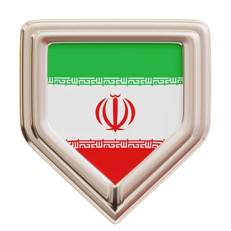 Bandera de irán  3D Icon