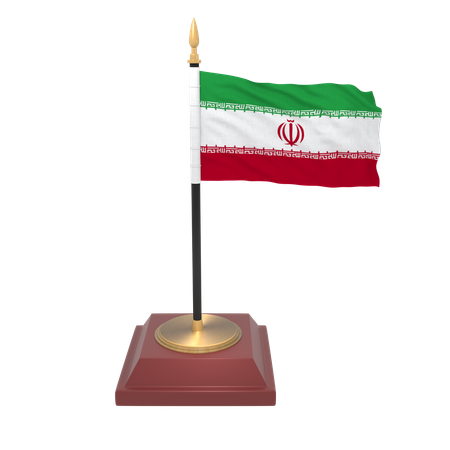 Bandera de irán  3D Icon