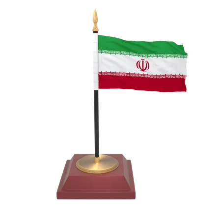 Bandera de irán  3D Icon