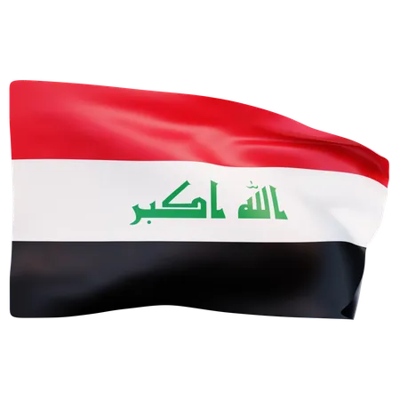 Bandera de irak  3D Icon