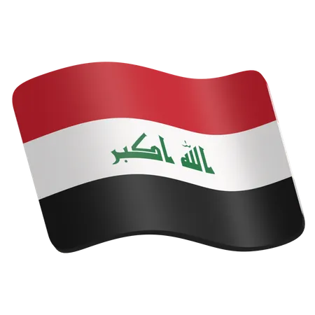 Bandera de irak  3D Icon