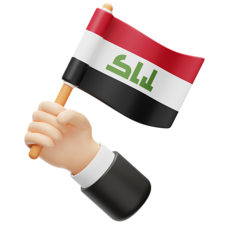 Bandera de irak  3D Icon