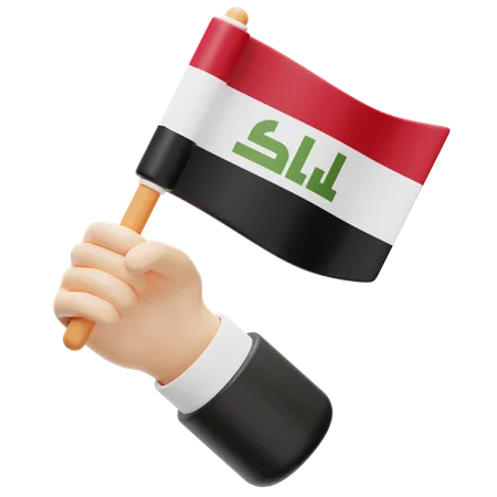 Bandera de irak  3D Icon