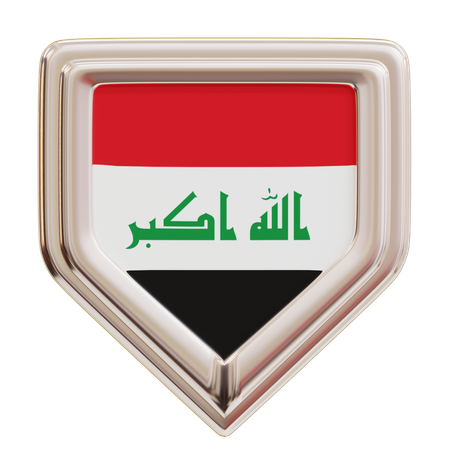 Bandera de irak  3D Icon