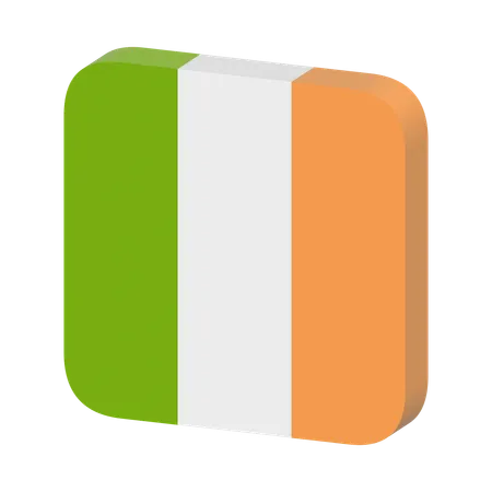 Bandera de irlanda  3D Icon