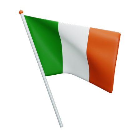 Bandera de irlanda  3D Icon