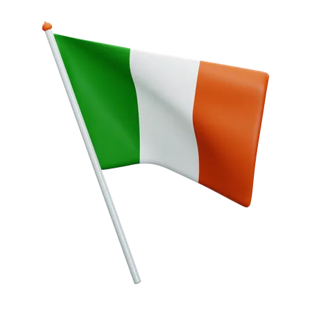 Bandera de irlanda  3D Icon