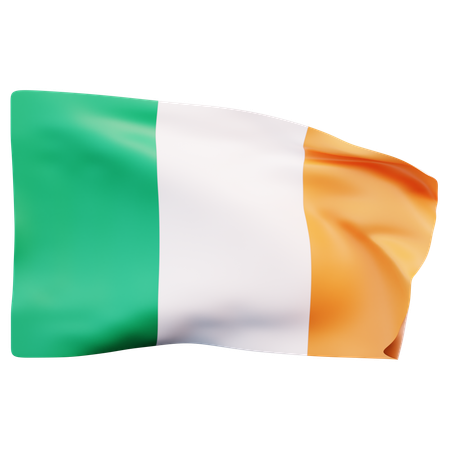 Bandera de irlanda  3D Icon