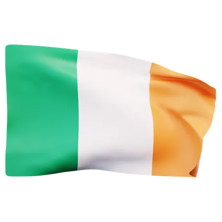 Bandera de irlanda  3D Icon