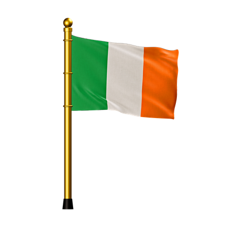 Bandera de irlanda  3D Icon