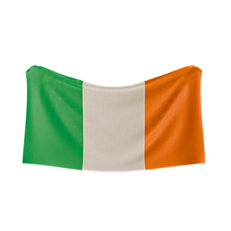 Bandera de irlanda  3D Icon