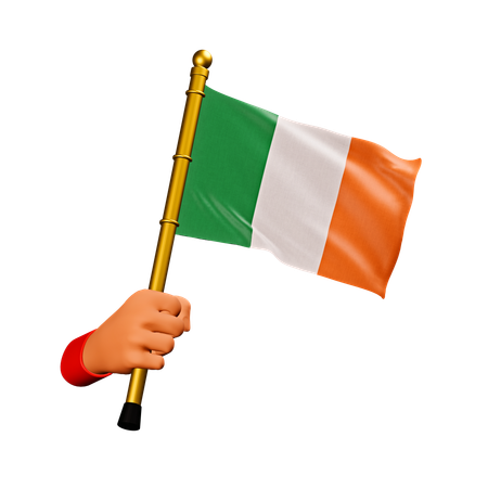 Bandera de irlanda  3D Icon