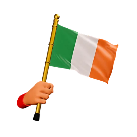 Bandera de irlanda  3D Icon