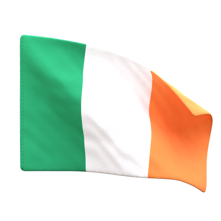 Bandera de irlanda  3D Icon