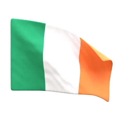 Bandera de irlanda  3D Icon