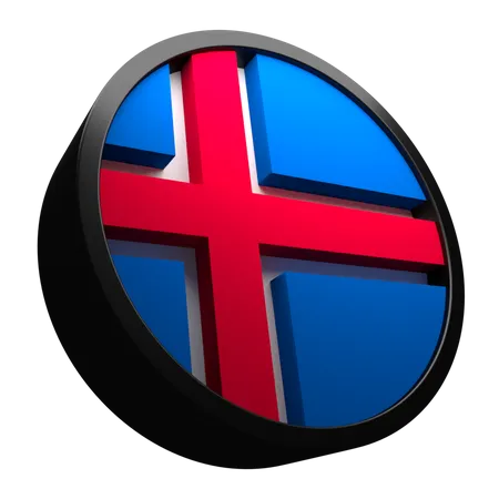 Bandera de islandia  3D Flag