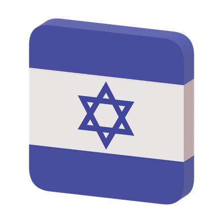 Bandera de israel  3D Icon