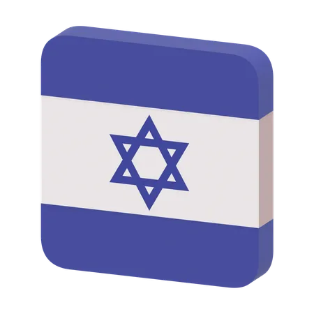 Bandera de israel  3D Icon