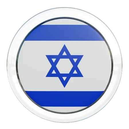 Vidrio de la bandera de Israel  3D Flag