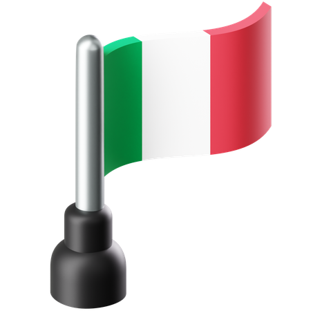 Bandera de italia  3D Icon