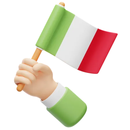 Bandera de italia  3D Icon