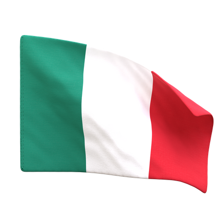 Bandera de italia  3D Icon