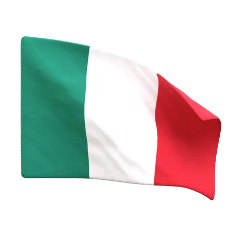 Bandera de italia  3D Icon