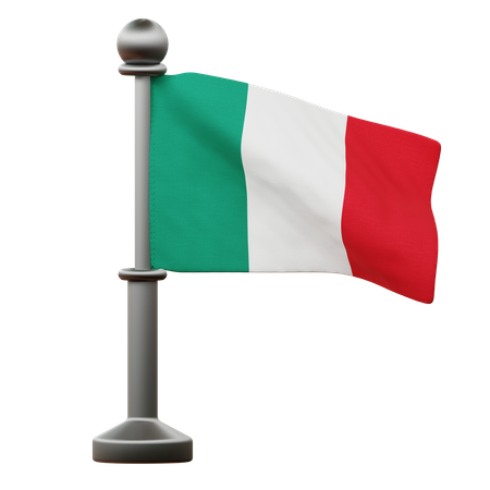 Bandera de italia  3D Icon