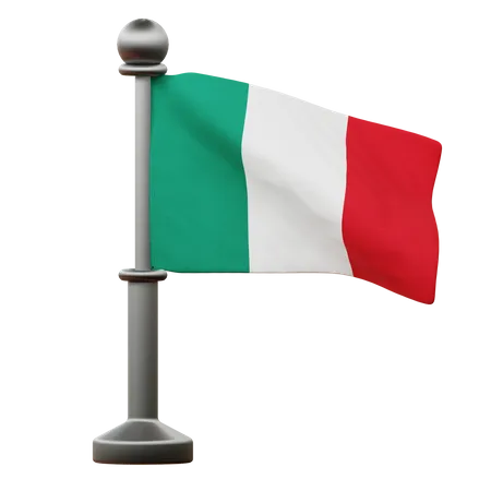 Bandera de italia  3D Icon