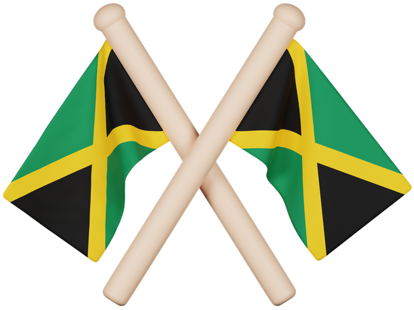 Bandera de jamaica  3D Icon